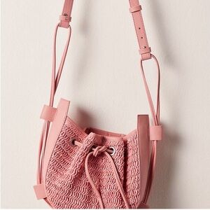 Free people cabana bag. Pink Woven Crossbody Bag